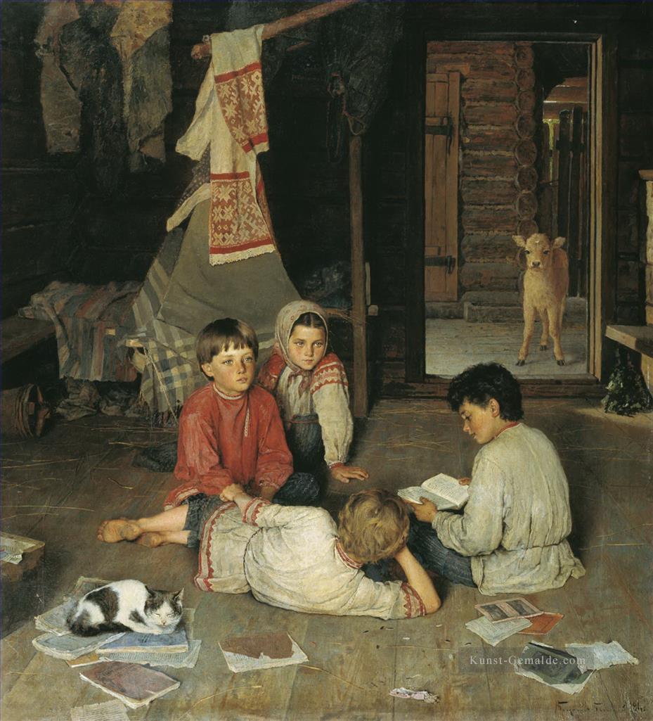 neues Märchen Nikolay Bogdanov Belsky Kinder Kinder Impressionismus Ölgemälde